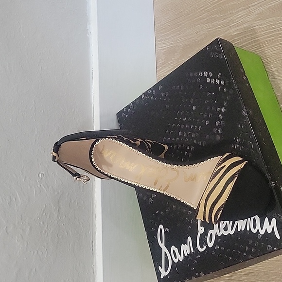 Sam Edelman animal print block heels - Picture 3 of 4